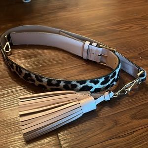 Kate Spade Reversible Leopard/Pale Pink Crossbody Strap